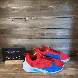 Childrens Puma RS-Dreamer Super Mario Athletic‎ Red Sneakers Shoes Size 2 Y GUC
